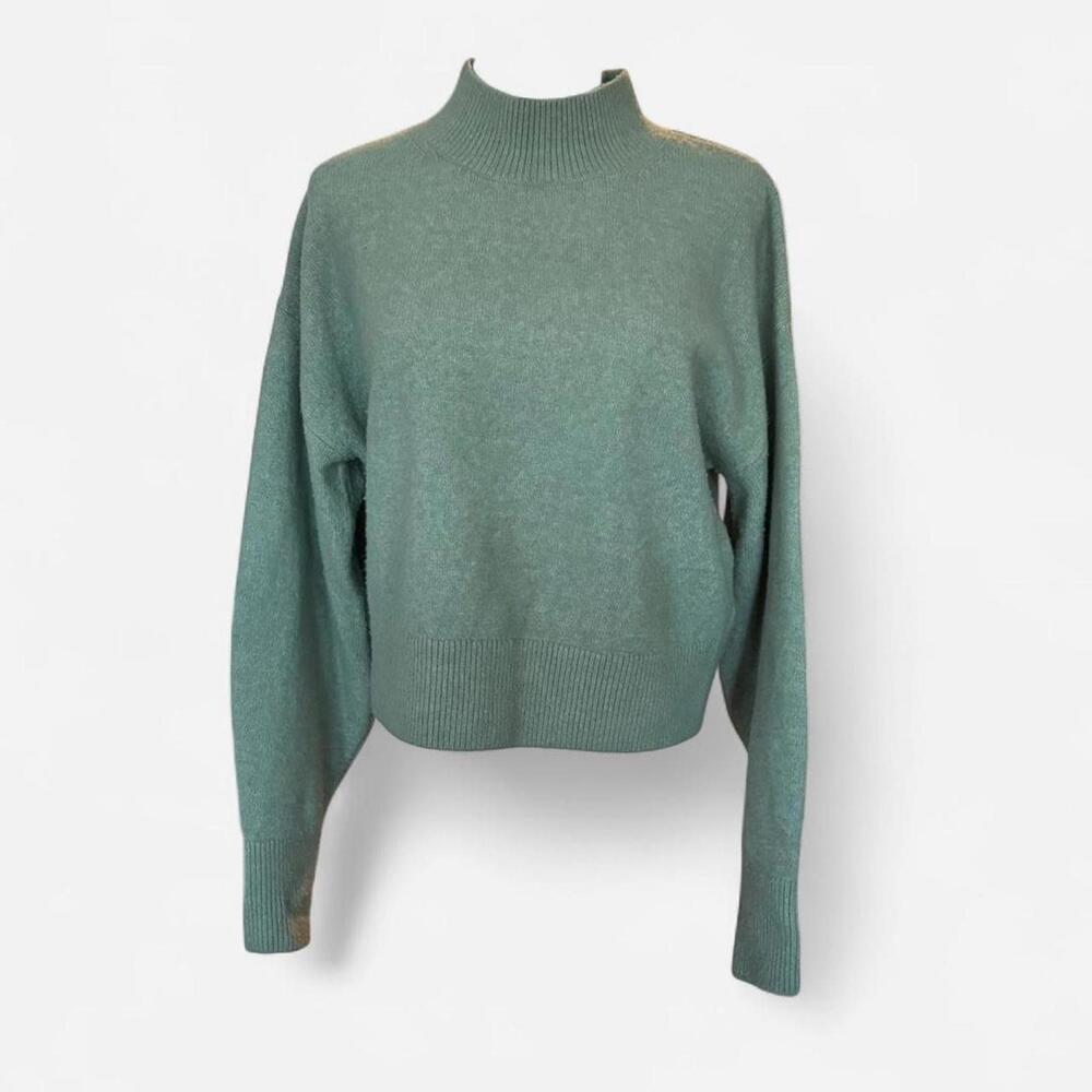 Green‎ Los Angeles Atelier mock neck sweater #green #sweater